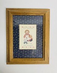 Raggedy Ann «Old friends are dearest,» Framed Wall art FIGI & Mimi Board