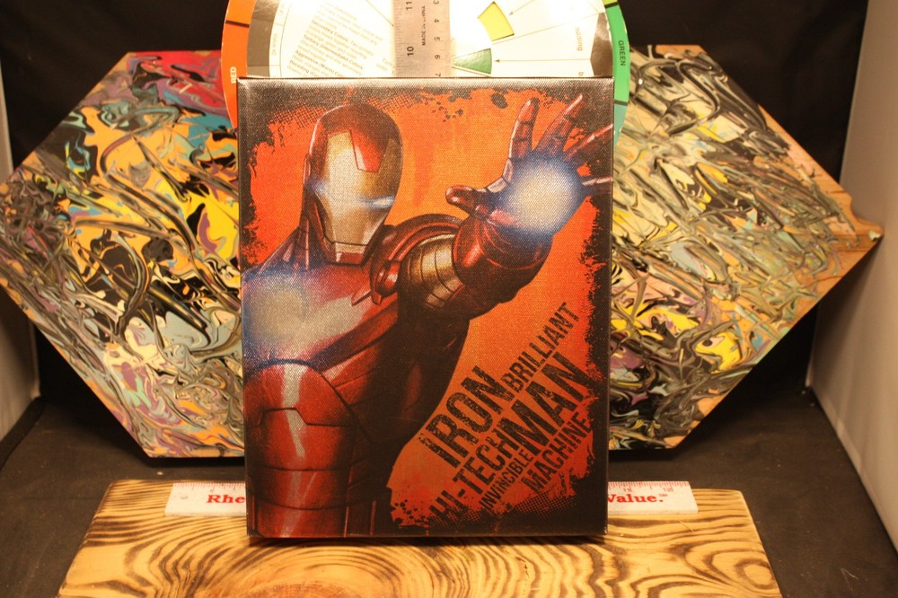 Marvel Comics Avengers Iron Man Canvas Wall Art 8”x10” Artissimo No Frame