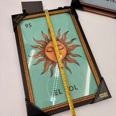 Sapna Shah Loteria El Sol La Luna Framed Art Set 2 Sun Moon Celestial