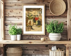 Whimsical Frog Poster – Funny Animal Wall Art for Kids or Nursery Illustration