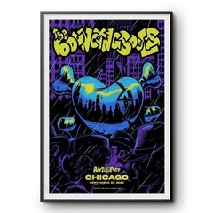 The Bouncing Souls 2025 Chicago Tour Poster – Punk Rock Concert Print
