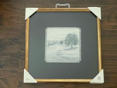 Hearth & Hand Frame Landscape Linen Square & Black Matte 18″ x 18″ Total Size