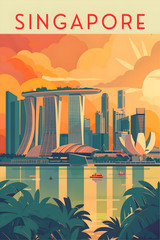 SINGAPORE 8″X12″ ALUMINUM METAL SIGN BRAND NEW MS14