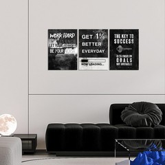 Motivational Wall Decor Success Goal Inspirational Canvas Art for Office Quotes