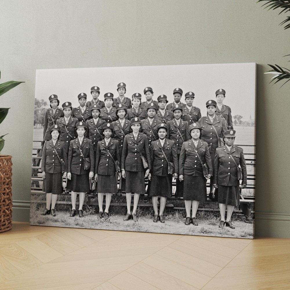 First African American Nurses in England, World War Two Canvas Wall Art Print