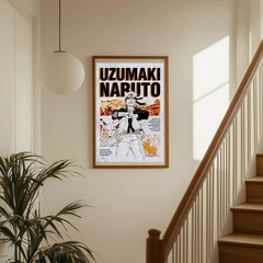 Vintage Ninja Warrior Poster – Japanese Manga Style Wall Art Fan Gift