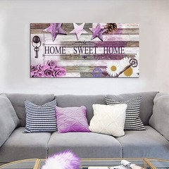 Love Sanctuary Canvas Print Wall Art Home Sweet Home Sign 24 x 48 in