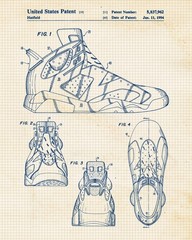 Classic Shoes Sneakers Patent Prints, 4 (8×10) Art Decor Home Work Office School
