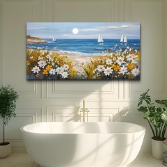 Wall Art For Dining Room Kitchen Blue Ocean Beach Art Pictures Living Room De…