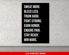 Motivational Gym Banner – Workout Wall Art for Home or Garage