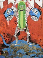 Pickle Rick handmade limited-edition custom pop-culture art