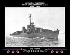 Navy Emporium USS Cooper DD-695 Canvas Photo Print 267DD695