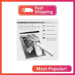 OMANI Black and White Downtown Girl Posters Trendy Feminist Canvas Wall Art Girl