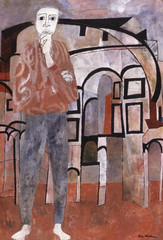 Ben Shahn Modernist Byzantine Figure – Social Realism Art Print