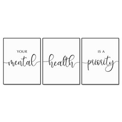 Your Is A Priority Home Wall Decor Therapy Room Decor Therapist Office Wall A…