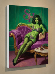 She-Hulk Canvas Print 12×16 – Vintage Retro Pin-Up Wall Art Decor