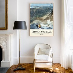 France – Chamonix Mont Blanc – 1956 Retro Travel Poster