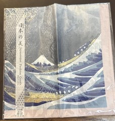 NEW Great Wave of Kanagawa Katsushika Hokusai Scarf 17″ 100% Cotton