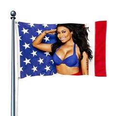 Nicki Minaj American Flag 3x5ft Vivid Color, 150D Premium Quality Banner