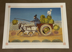 Goat Chariot Fresh Kid Sauerkraut 9″x12″ Print Photo D-8 Copyright Bygones 1986