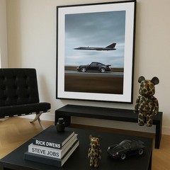911 Car Fighter Jet Canvas Wall Art Motivational Office Decor Poster
