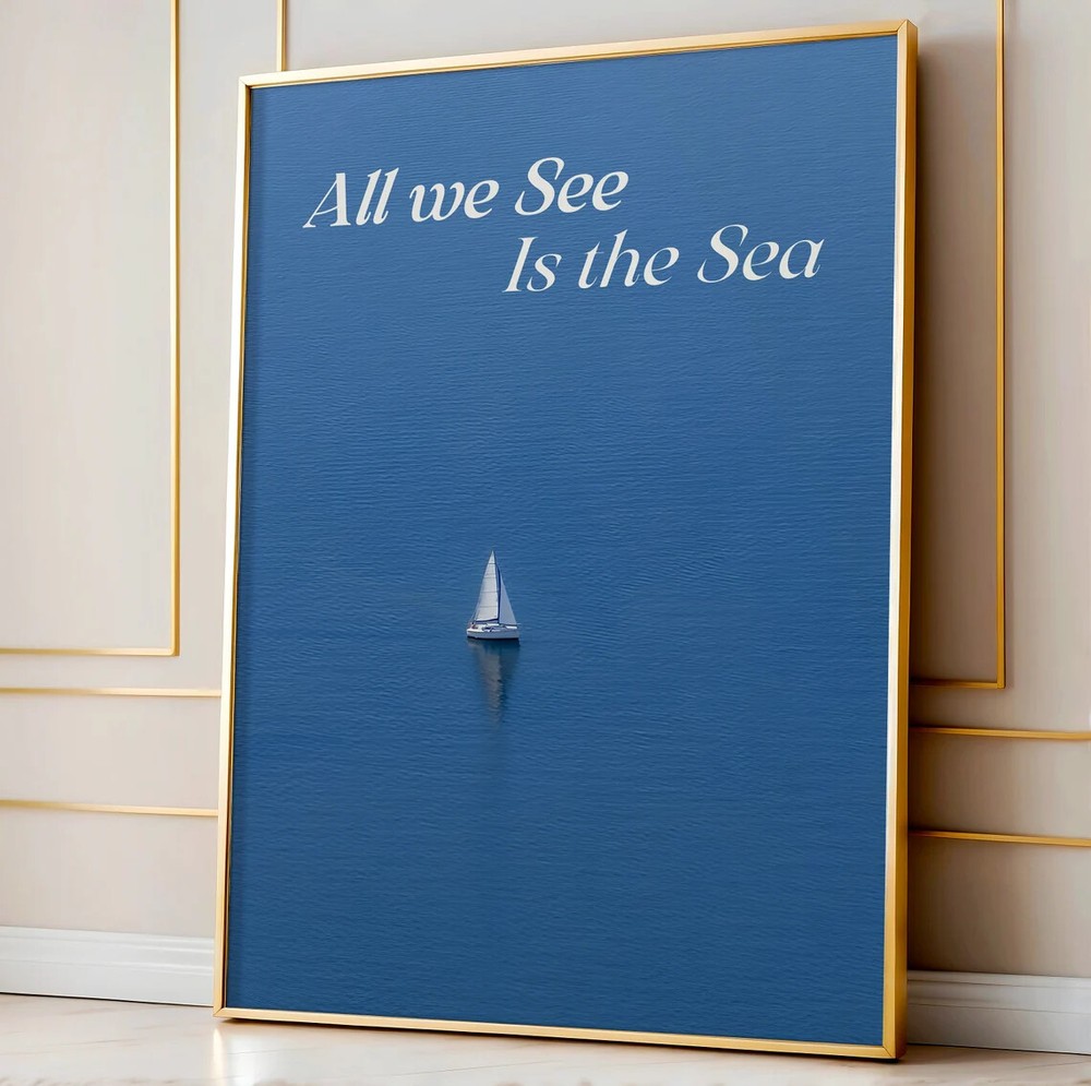 All We See Retro Poster Premium Quality Choose your Size