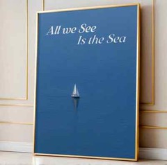 All We See Retro Poster Premium Quality Choose your Size