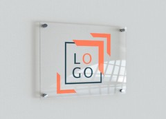 Custom Logo Transparent Glass Wall Art Tempered Print Canvas Art Gift Present