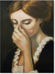 Funny Bathroom Wall Art Vintage Classical Oil Painting Poster 12×16 inch Fram…