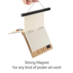 Radezon 12 inch Wide Magnetic Poster Hanger Frame, 12×18 12L» x 0.7W», Black