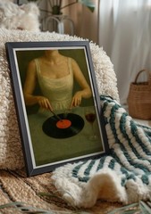 Vintage Vinyl Record Wall Art Retro Music Poster Classic Record Player Decor