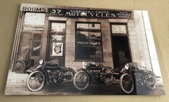 1923 BMW R32 Motorcycle: Metal Print-Gallery Canvas-FujiFilm Photo Poster