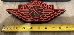 Air Jordan Classic Logo (Red&Black) Mount On Wall