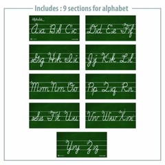 Cursive Alphabet Classroom Wall Strip Laminated