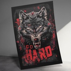 Wolf Motivation Poster – Gym Wall Art Inspirational Print
