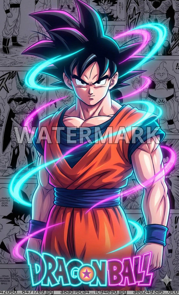 GOKU DRAGON BALL poster print 8.5»X14» home decor glossy paper #1