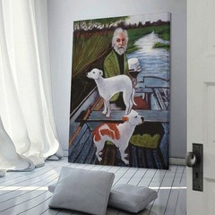 Goodfellas Old Man with Dogs Canvas Wall Art Movie Poster Decor