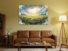 Bible Verse Canvas Jeremiah 29 11 Floral Christian Wall Art Faith Decor