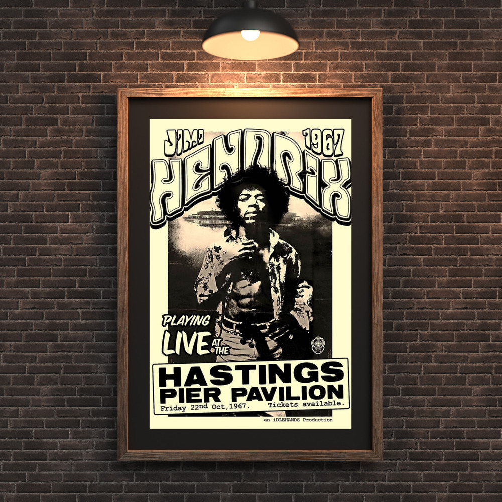 8″x12″ Jimi Hendrix Rock Band Concert Poster Art Print PVC Sign Board