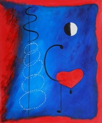 Dancer Art Print – Joan Miró – Surrealist Abstract Expression 1925 to Frame