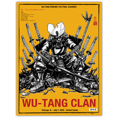 Wu-Tang Clan Chicago July 7, 2025 – poster no frame