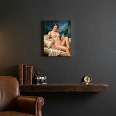 Princess Leia Canvas UV Print 12×16 – Vintage Retro Pin-Up Wall Art Decor