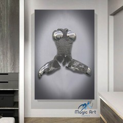 CANVAS 3D Effect Art – Attractive Lady, 3D Art Prints, Sexy Lady Art, Home Decor