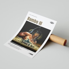 Rambo III Movie Poster Print, Wall Art – Unframed