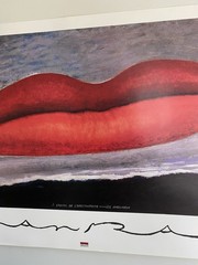 Man Ray Lips Poster Artpost Fotofolio Editions 1988 52.5″ X 25″