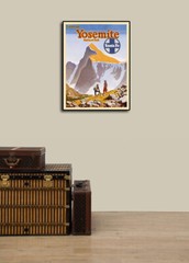 Yosemite Santa Fe Railroad 1949 Vintage Style Travel Poster – 20×28