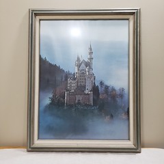 Neuschwanstein Castle Framed Print Germany Moody Landscape Cottage Wall Art