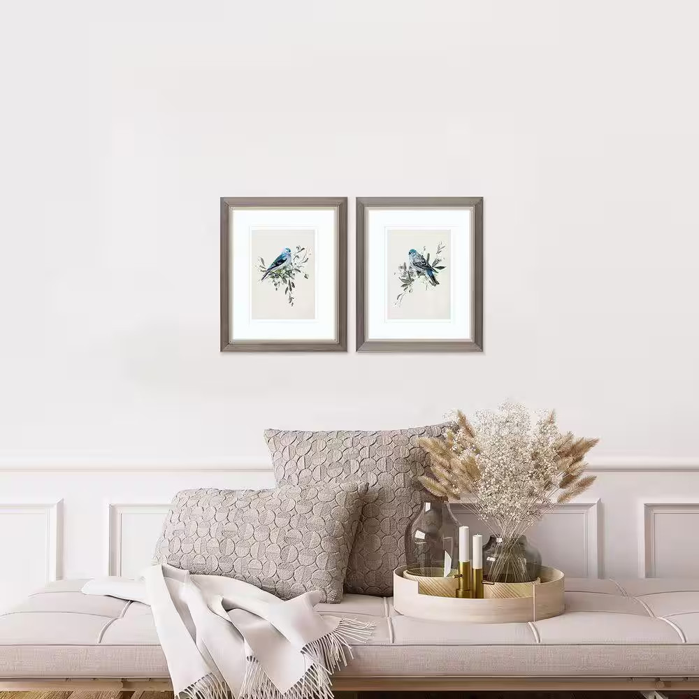 Swatland 2 Piece Framed Canvas Transfer Animal Art Print 11 In. X 9 In.