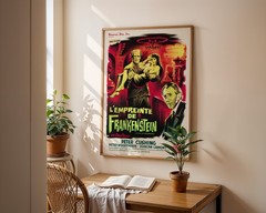 Evil of Frankenstein Movie Poster 1964 French Hammer Horror Vintage Film Art