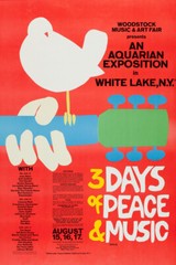 Woodstock Folk Rock Festival 3 Days of Peace Art Wall Room Poster – POSTER 20×30